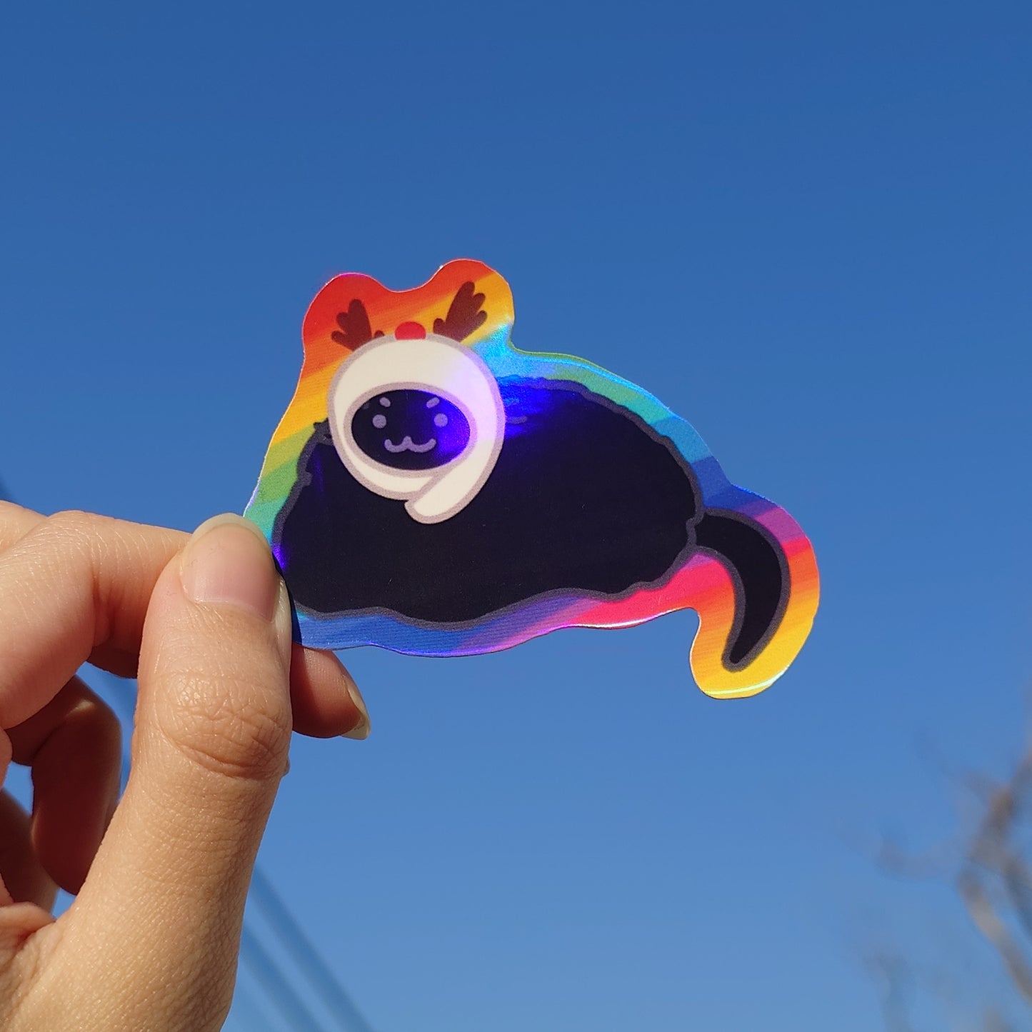 Holographic Reindeer Taro