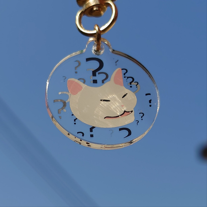 ????? Cat Meme Acrylic Keychain